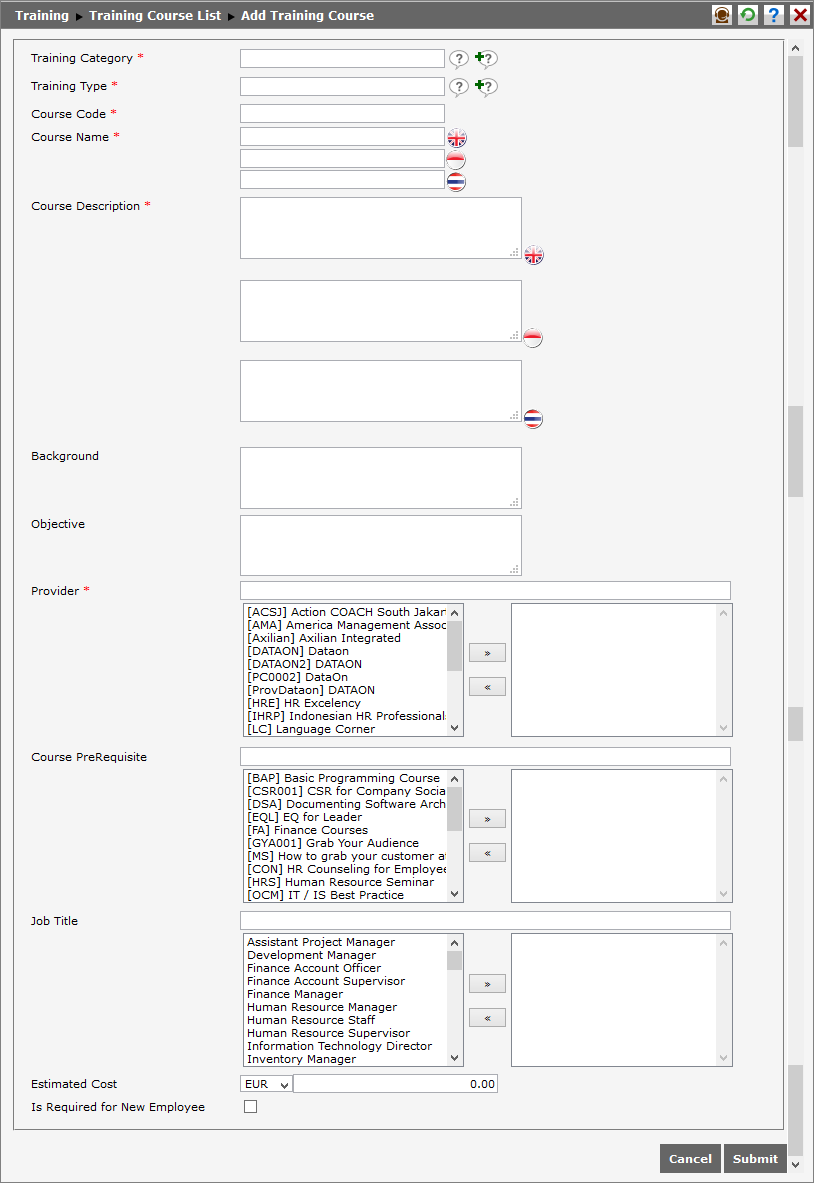 to-add-training-course-click